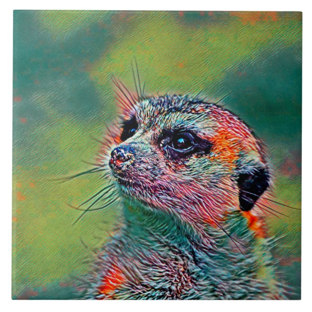 AnimalMix_Meerkat_009 Kakelplatta (Framsidan)