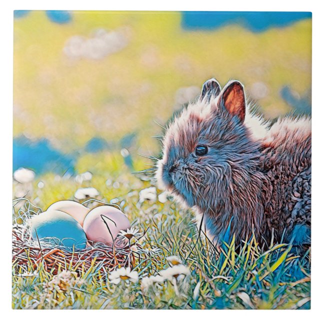 AnimalMix_Rabbit_037 Kakelplatta (Framsidan)