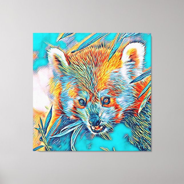 AnimalMix_RedPanda_001 Canvastryck (Framsida)