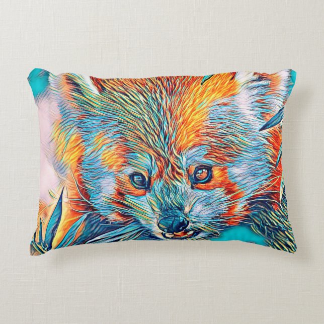 AnimalMix_RedPanda_001 Prydnadskudde (Framsidan)