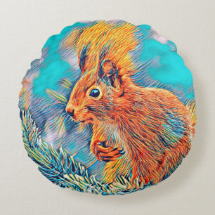 AnimalMix_Squirrel_001_by_JAMColors Rund Kudde