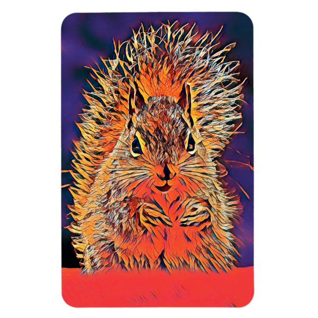 AnimalMix_Squirrel_009 Magnet (Vertikal)