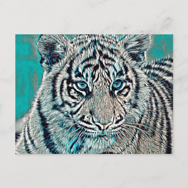 AnimalMix_Tiger_046 Vykort (Framsida)