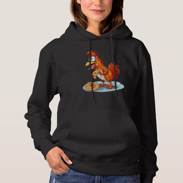 animals and fast food pizza chicken t shirt (Framsida)