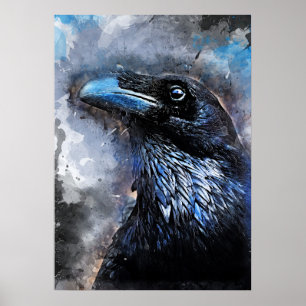 #animals för #bird för kråkakonst#crow poster
