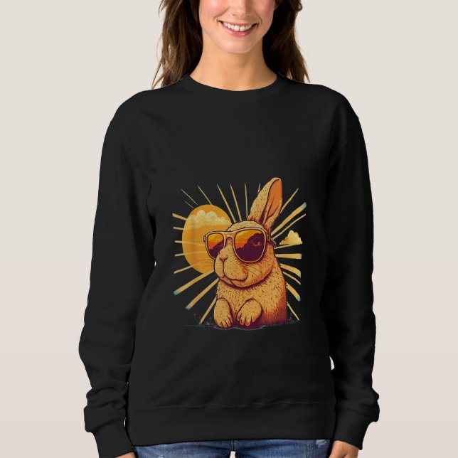Animals Graphic  Bunny Wearing Sunglasses 1 T Shirt (Framsida)