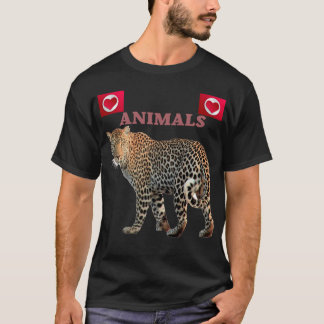 Animals I love You,Pets Retro Wild Novelty T Shirt