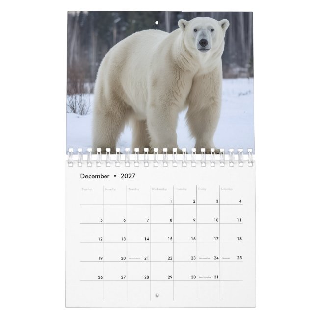 Animals image calendar  kalender (Dec 2027)