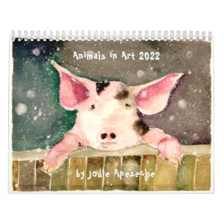 Animals in Art Wall Calendar by Jodie Apeseche Kalender
