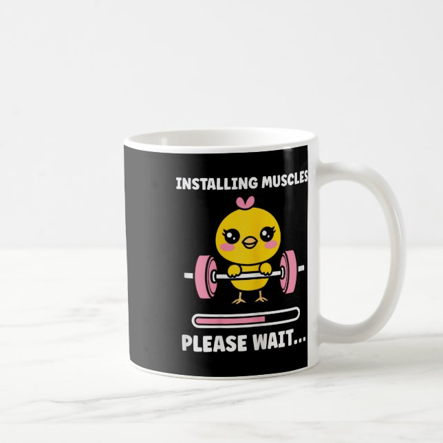 Animals Installing Muscles Fitness Bodybuilding Ch Kaffemugg (Höger)