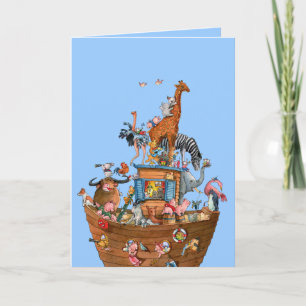 Animals Noahs Ark - gratulationskort Kort