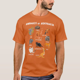 Animals Of Australia Animal Educational Kangaroo f T Shirt