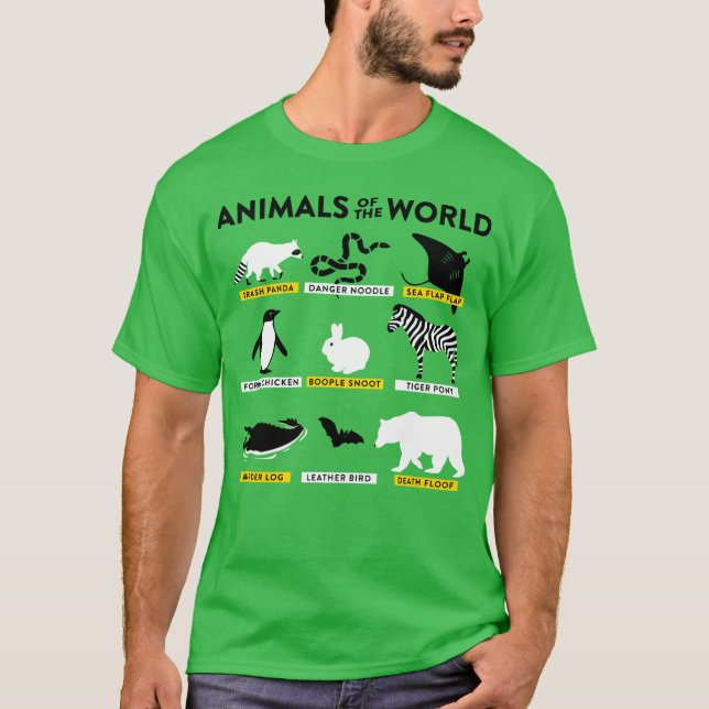 ANIMALS OFHE WORLD friends T Shirt (Framsida)
