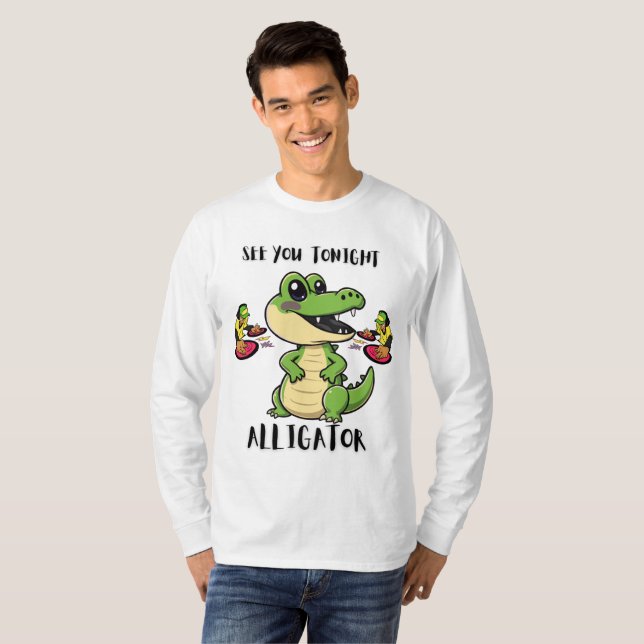 Animals Party Alligator T Shirt (Hel framsida)