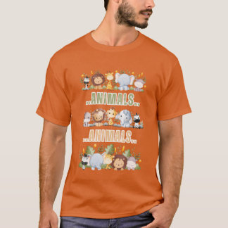 Animals retro t shirt