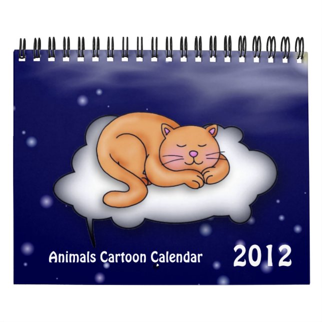 Animals Tecknad 2012 Kalender (Omslag)