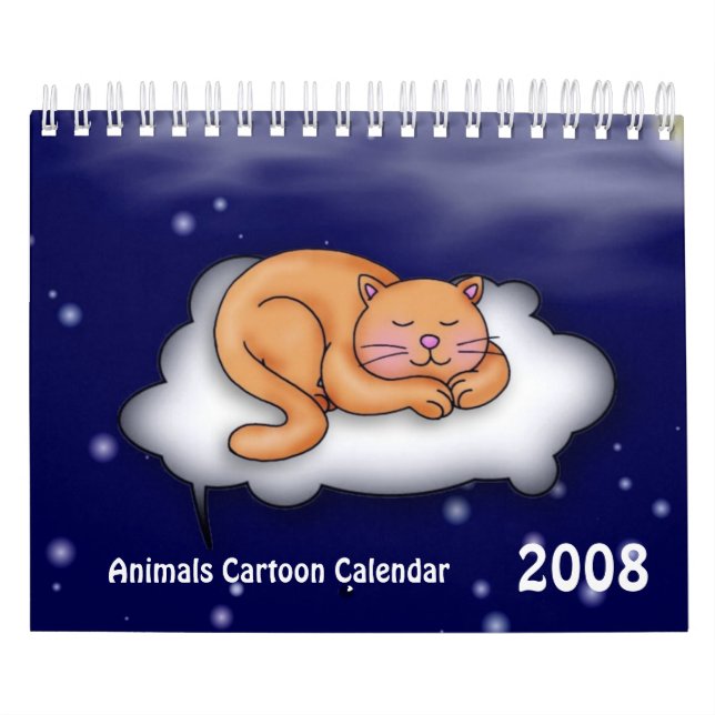 Animals Tecknad Calendar 2008/2009 Kalender (Omslag)