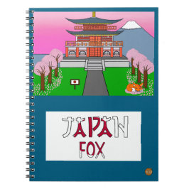 Animals the World Japan Fox Notebook Anteckningsbok