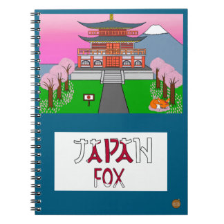 Animals the World Japan Fox Notebook Anteckningsbok
