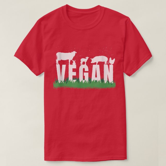 Animals Vegan T Shirt (Design framsida)