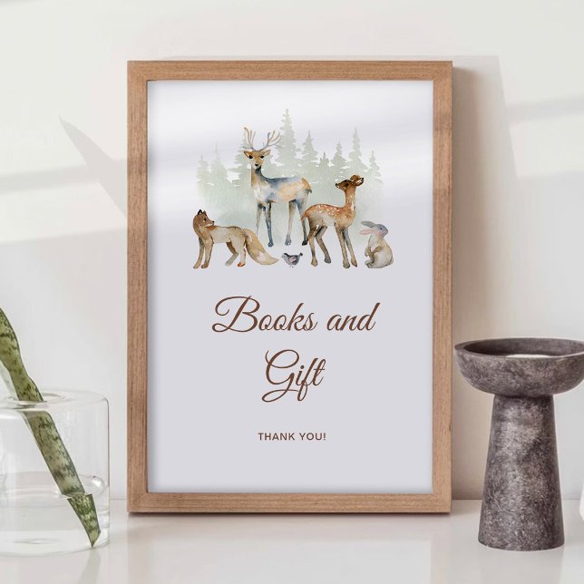 Animals Woodland Bokar och Gift Sign Poster (Skapare uppladdad)