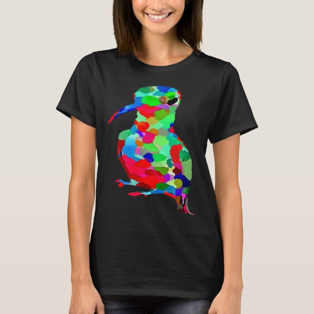 AnimalsAtPlay Bright Colorful Hummingbird T Shirt (Framsida)