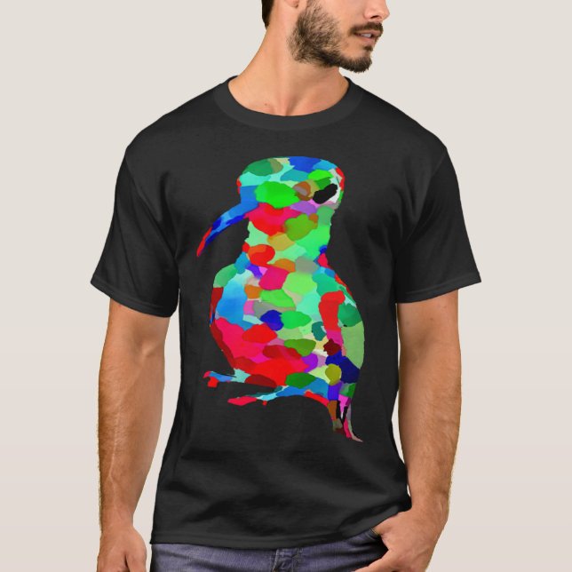 AnimalsAtPlay Bright Colorful Hummingbird T Shirt (Framsida)