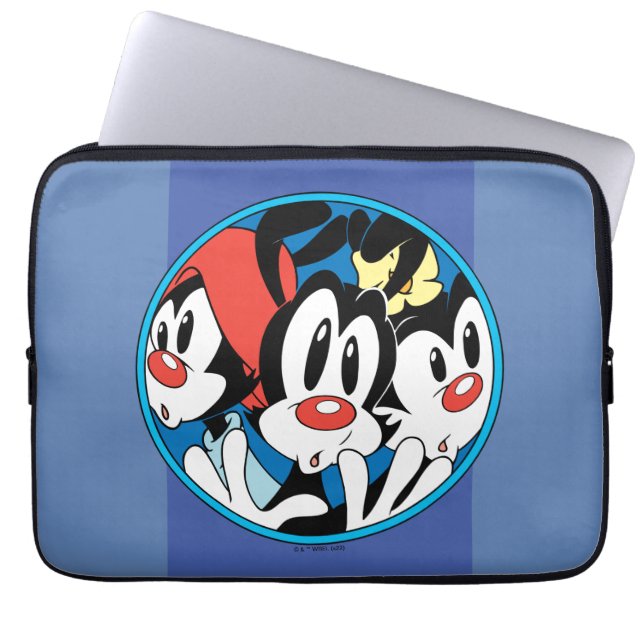 Animaniacs | Bild för tändarcirkel i Syskon Laptop Fodral (Framsidan)