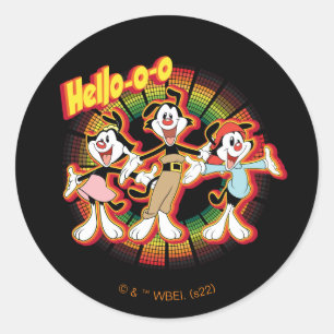 Animaniacs Hej-o-Retro Equalizer Graphic Runt Klistermärke