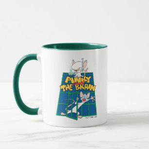 Animaniacs Pinky- och Brain Cage-grafik Mugg
