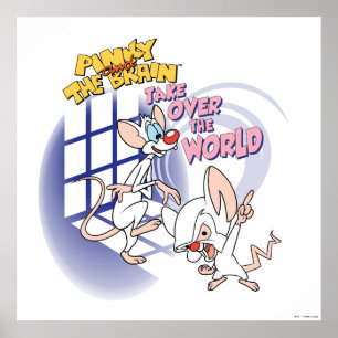 Animaniacs Ta över världsgrafiken Poster