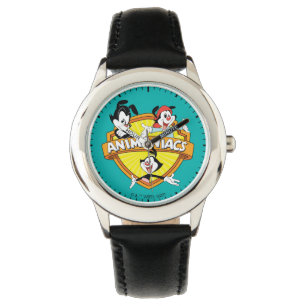 Animaniacs Warner Brothers & Sister WB Shield Armbandsur
