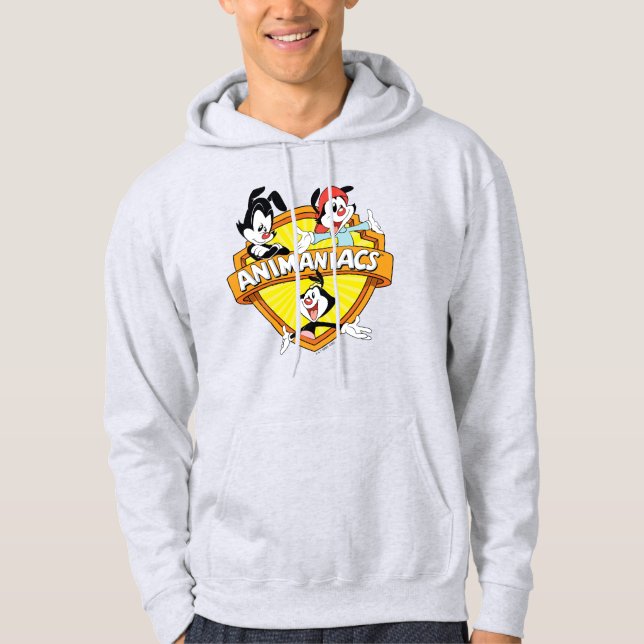 Animaniacs | Warner Brothers & Sister WB Shield Hoodie (Framsida)
