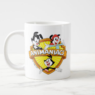 Animaniacs Warner Brothers & Sister WB Shield Jumbo Mugg