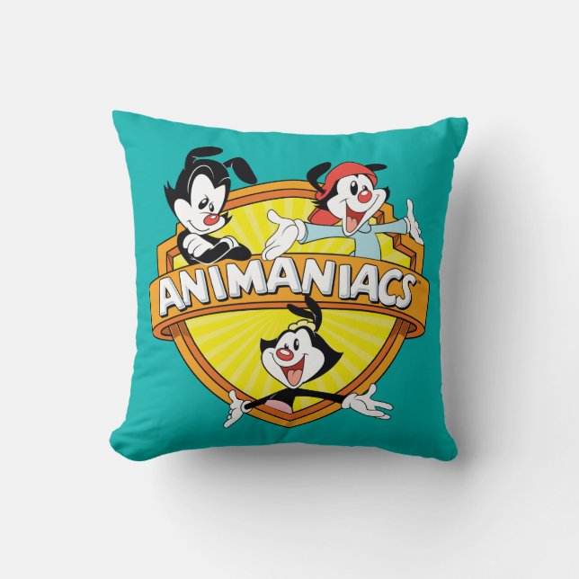 Animaniacs | Warner Brothers & Sister WB Shield Kudde (Framsida)