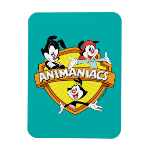 Animaniacs Warner Brothers & Sister WB Shield Magnet