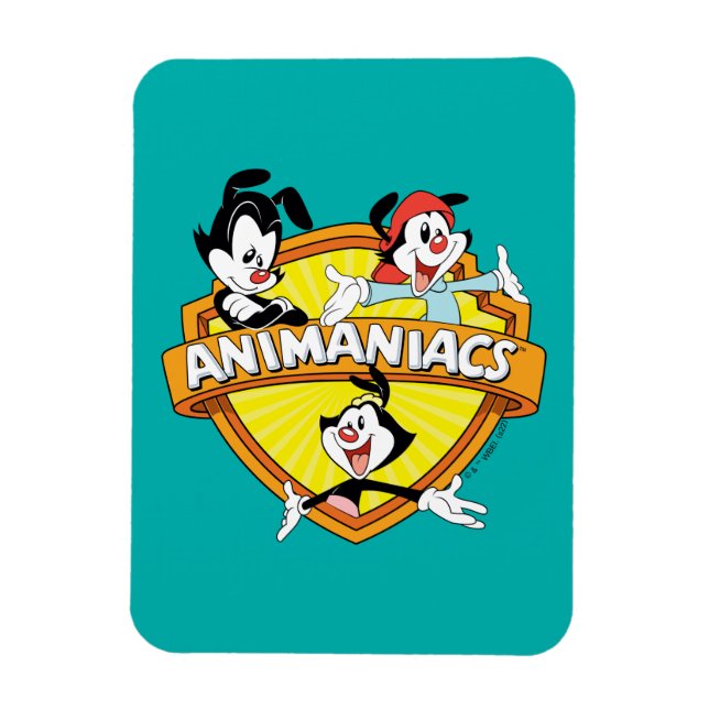 Animaniacs | Warner Brothers & Sister WB Shield Magnet (Vertikal)