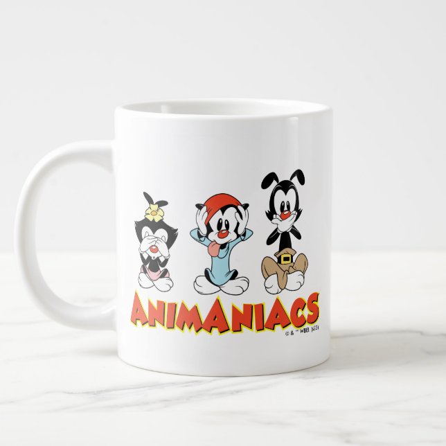 Animaniacs | Warner Siblings "No Evil" Graphic Jumbo Mugg (Vänster)