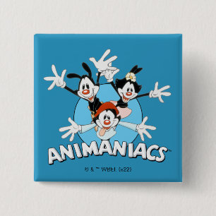 Animaniacs Warner Syskon Arm Wide Graphic Knapp