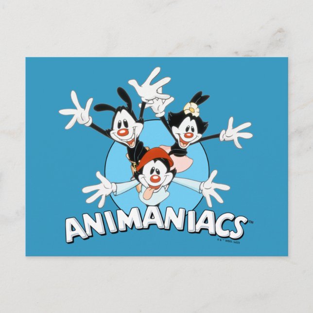 Animaniacs | Warner syskon Arms Wide Graphic Vykort (Framsida)