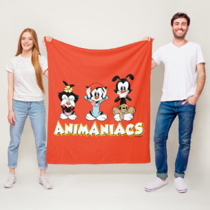 Animaniacs Warner Syskon "No Evil" Graphic Fleecefilt