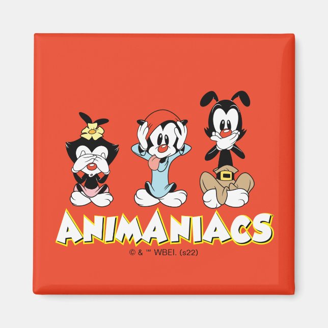 Animaniacs | Warner Syskon "No Evil" Graphic Magnet (Framsidan)
