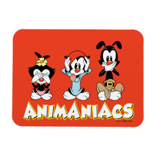 Animaniacs Warner Syskon "No Evil" Graphic Magnet