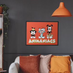 Animaniacs Warner Syskon "No Evil" Graphic Poster