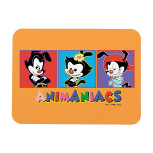 Animaniacs Yakko-, dot- och Wakko-panelgrafik Magnet