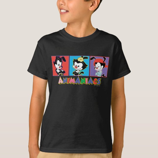 Animaniacs | Yakko-, dot- och Wakko-panelgrafik T Shirt (Framsida)