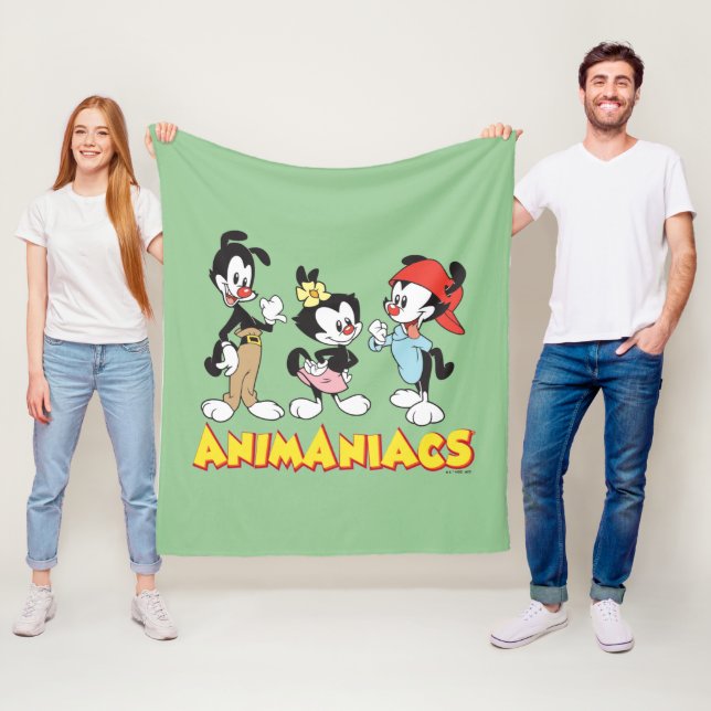 Animaniacs | Yakko, Dot och Wakko Stående Fleecefilt (På plats)