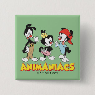 Animaniacs   Yakko, Dot och Wakko Stående Knapp