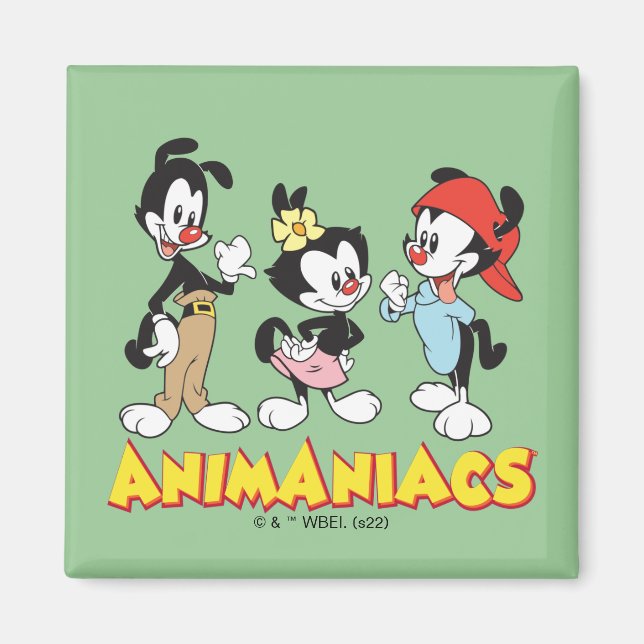 Animaniacs | Yakko, Dot och Wakko Stående Magnet (Framsidan)