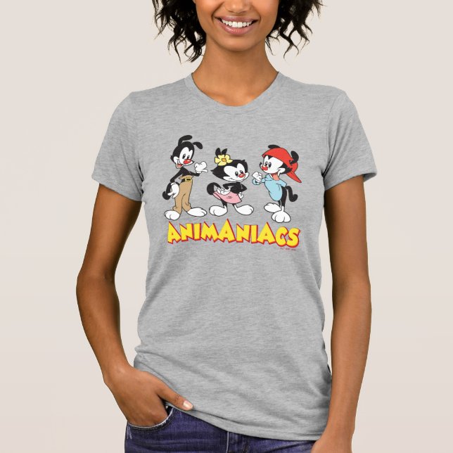 Animaniacs | Yakko, Dot och Wakko Stående T Shirt (Framsida)